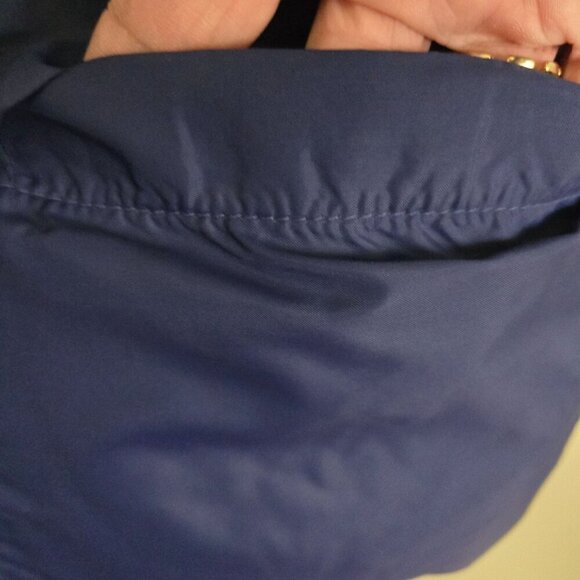 Rainier Down Vintage House Down Blue Puffer Vest High Low Size M - Picture 3 of 5